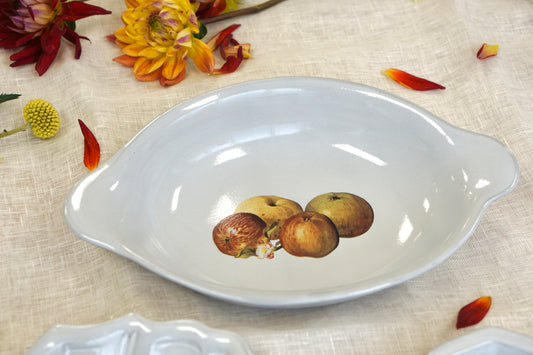 Autumn Apples Double Handled Bowl