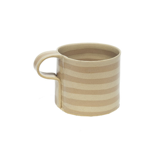 Paper Mug Stripe Oat