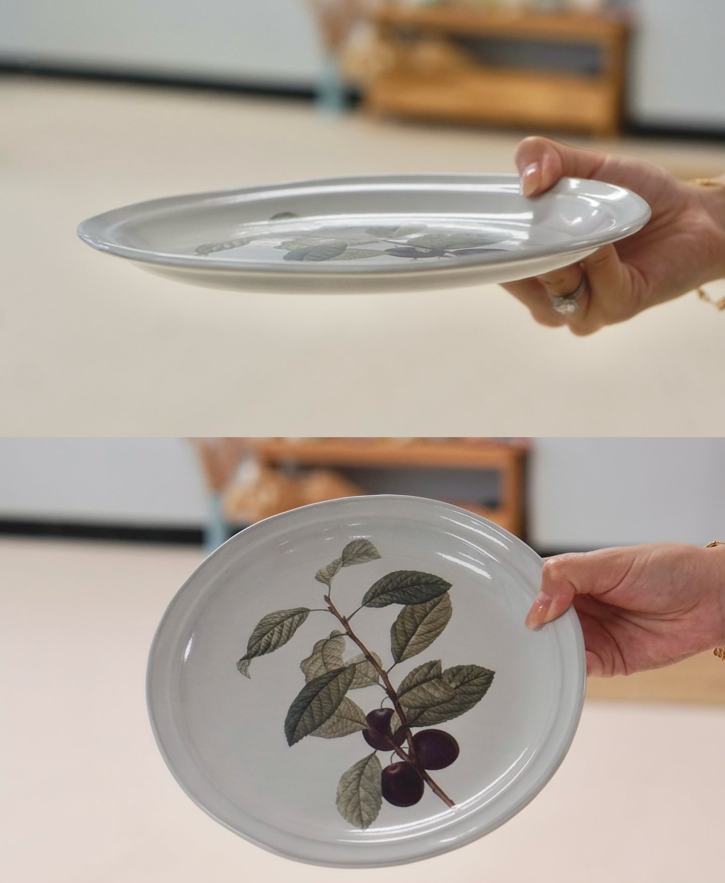 Crimson & Plum Round Plate