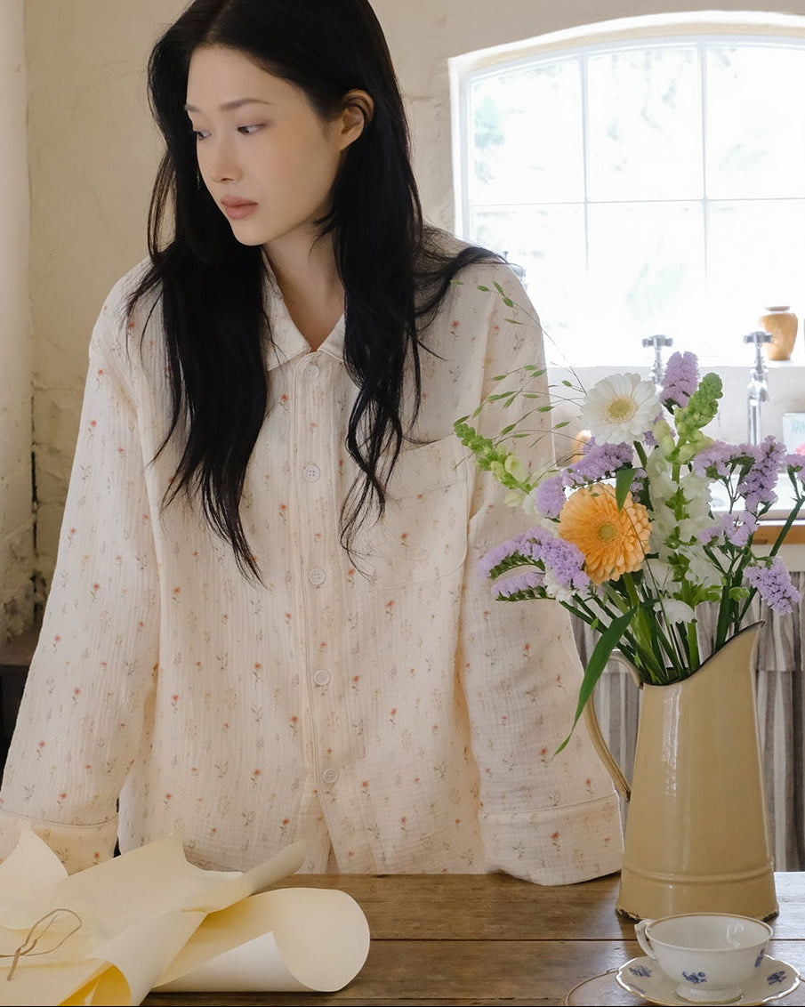Floral Cotton Pajama Set