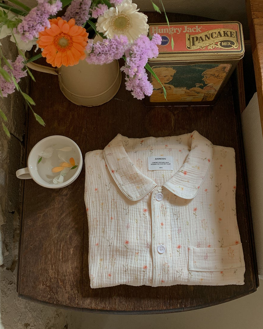 Floral Cotton Pajama Set