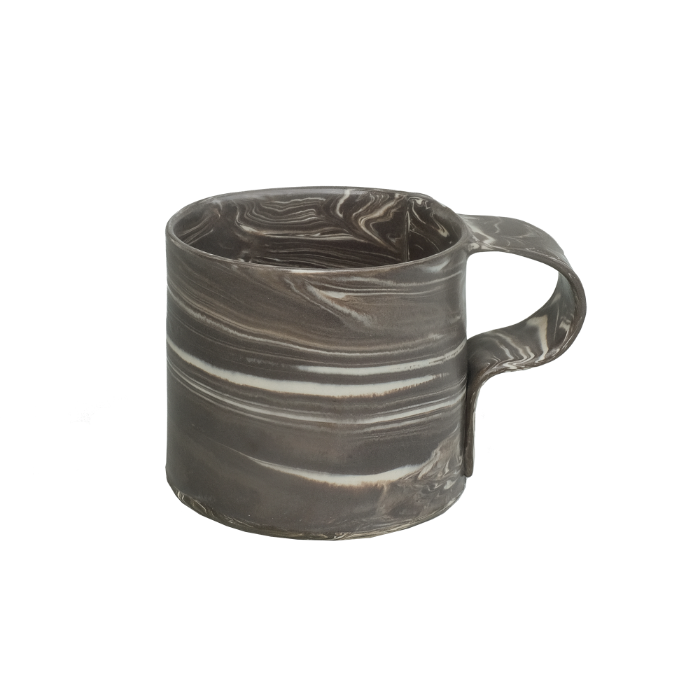 Paper Mug Marble Dark Chocolate