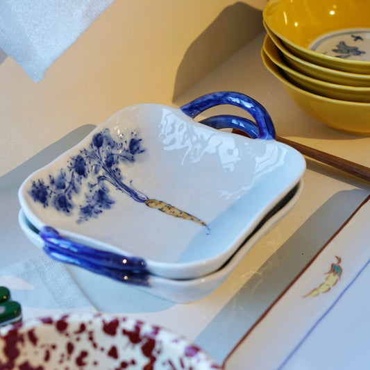 Hand Painted Double Handled All Purpose Bowl