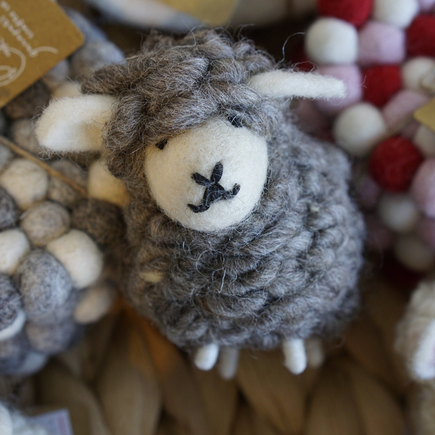 Felt Fluffy Sheep Ornament