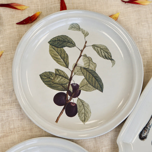Crimson & Plum Round Plate