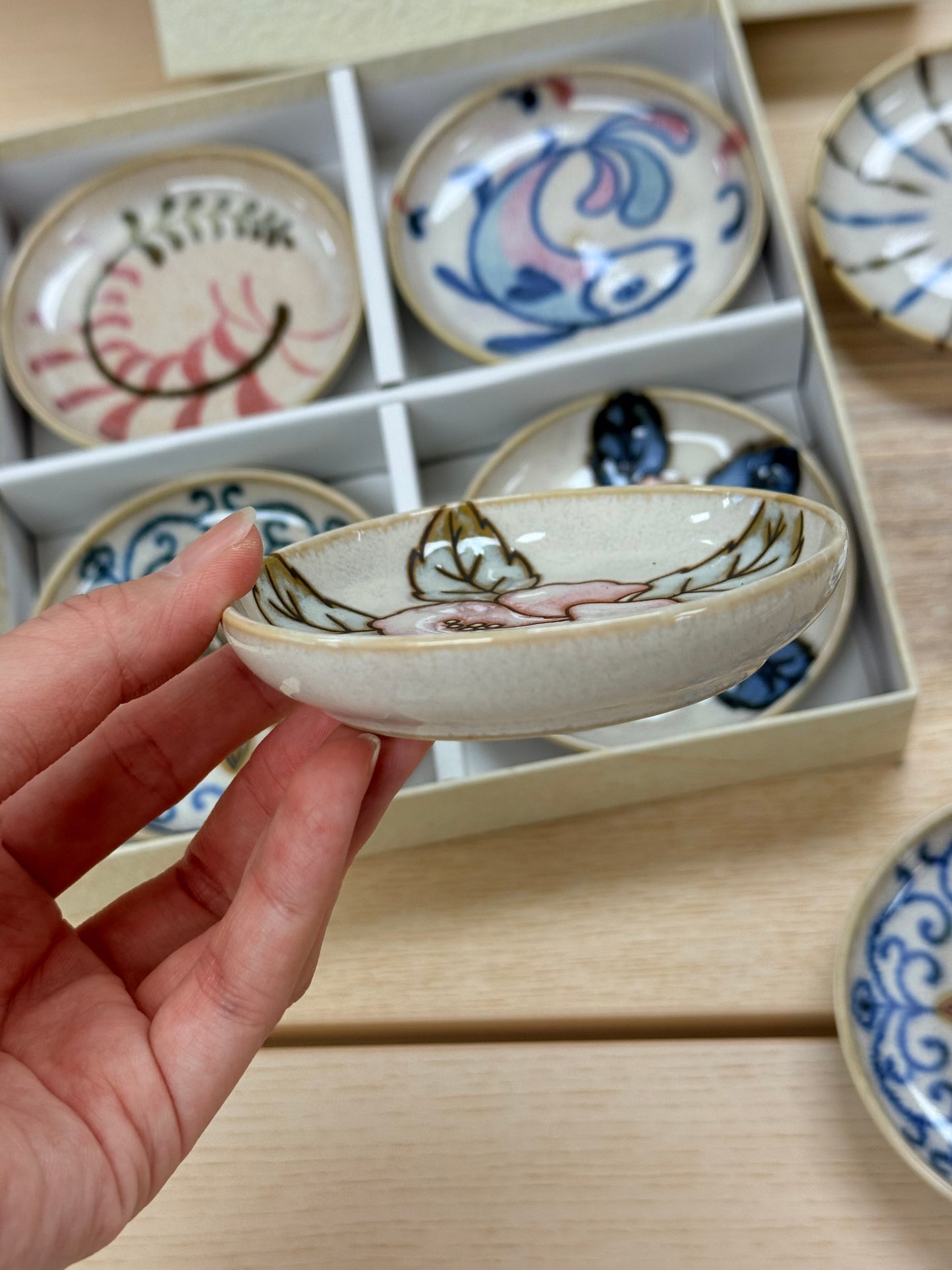 Japanese Mini Bean 8pcs Plate Gift Set