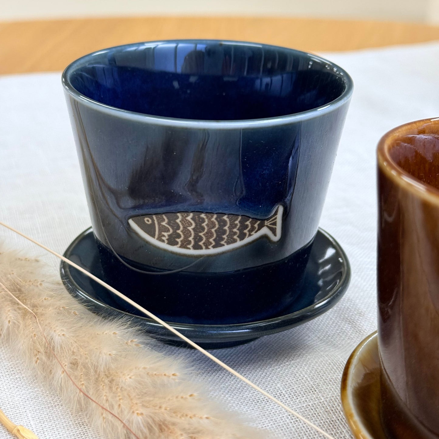 Fish & Fortune Teacup & plate gift set