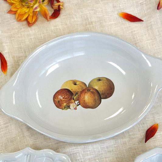 Autumn Apples Double Handled Bowl