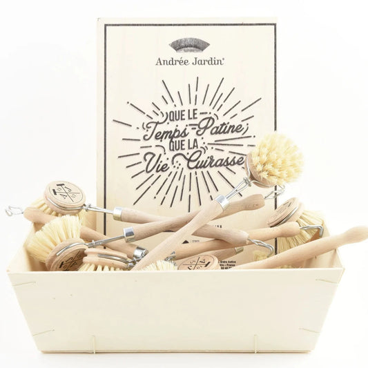 Natural beech wood dish brush - Made in France