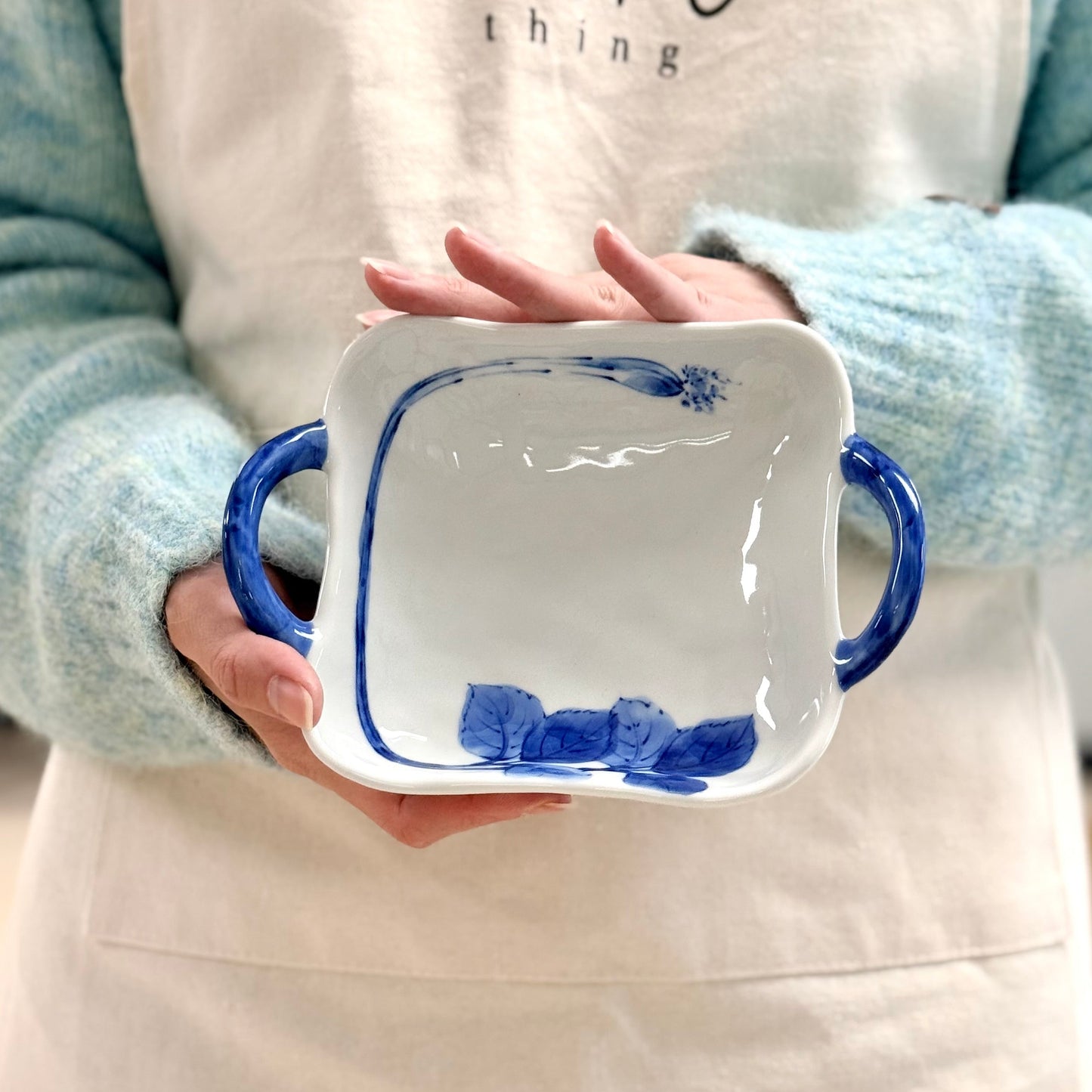 Hand Painted Double Handled All Purpose Bowl