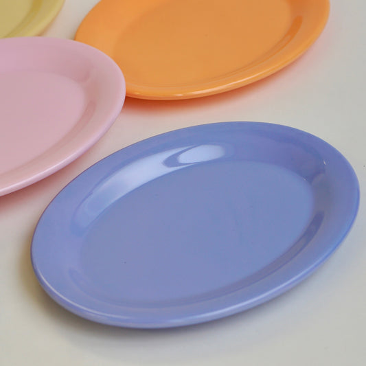 "Milk Jade" Oval Plate 9"