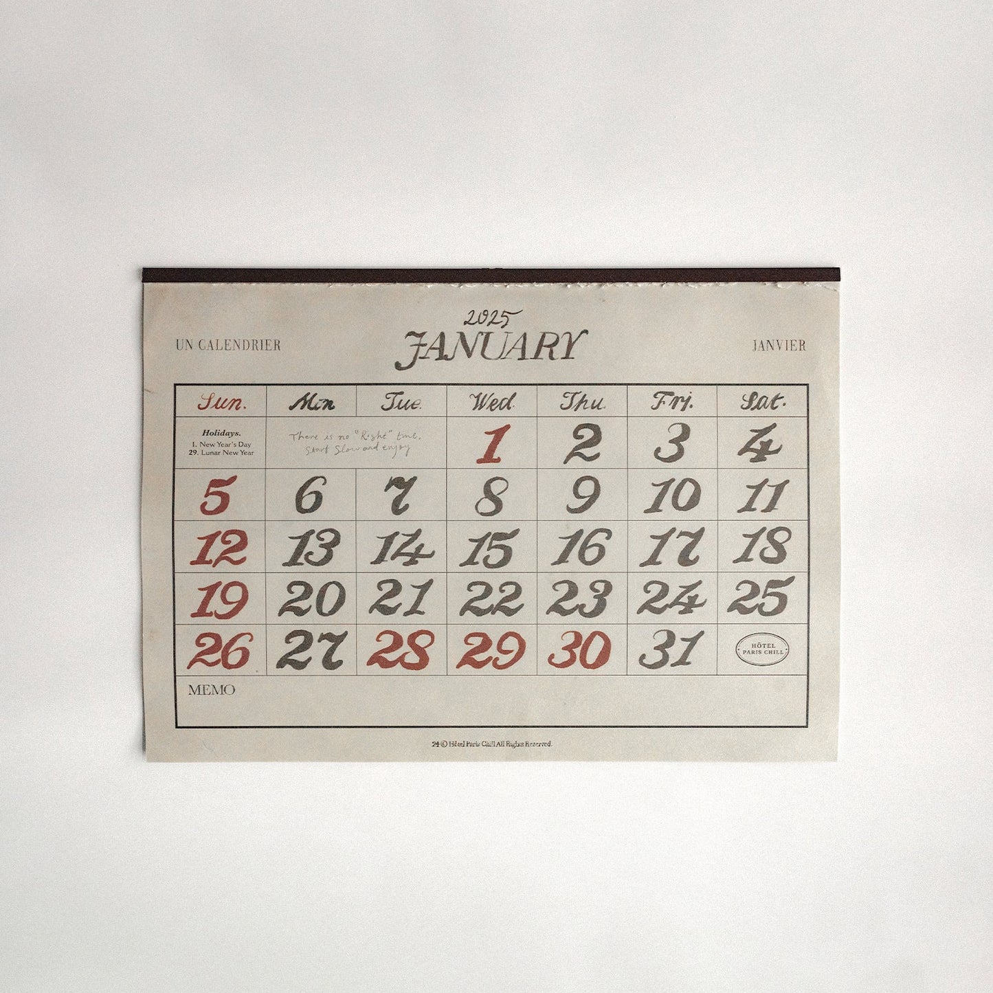 2025 Wall Calendar