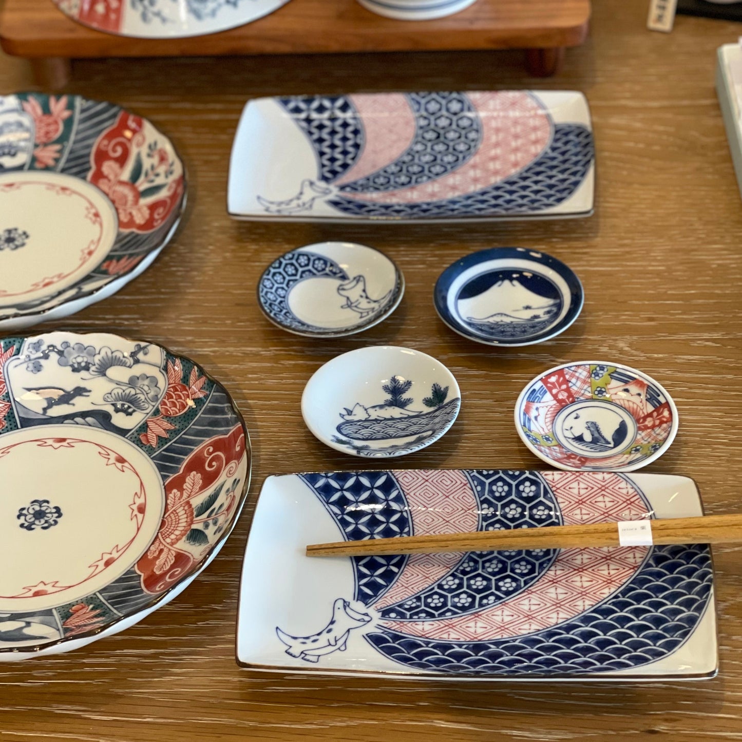 Mino Ware Lucky Dino Sushi Plate