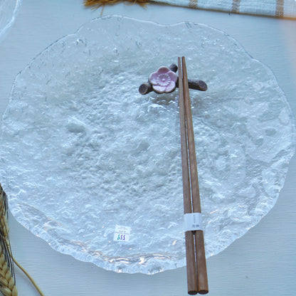 Large Glass Splatter Plate
