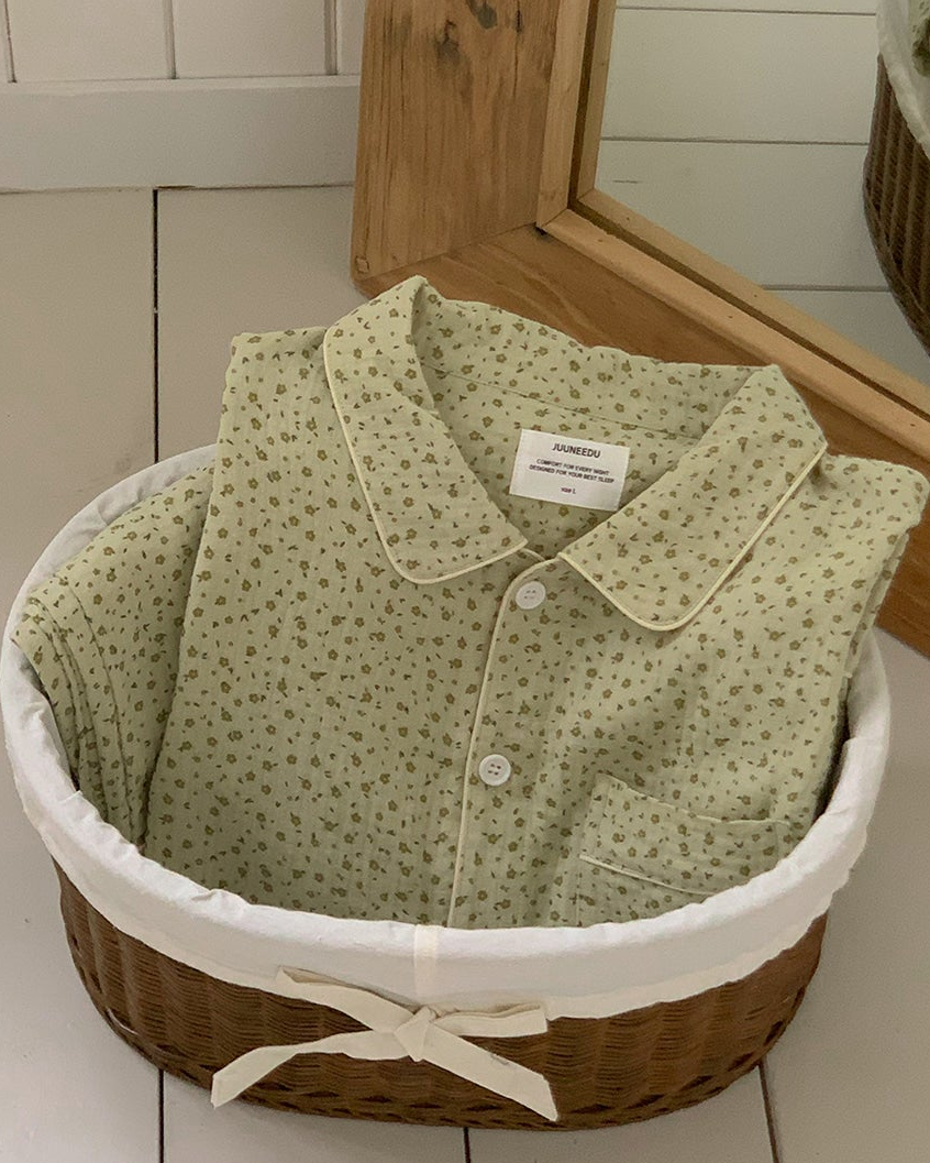 Floral Cotton Pajama Set