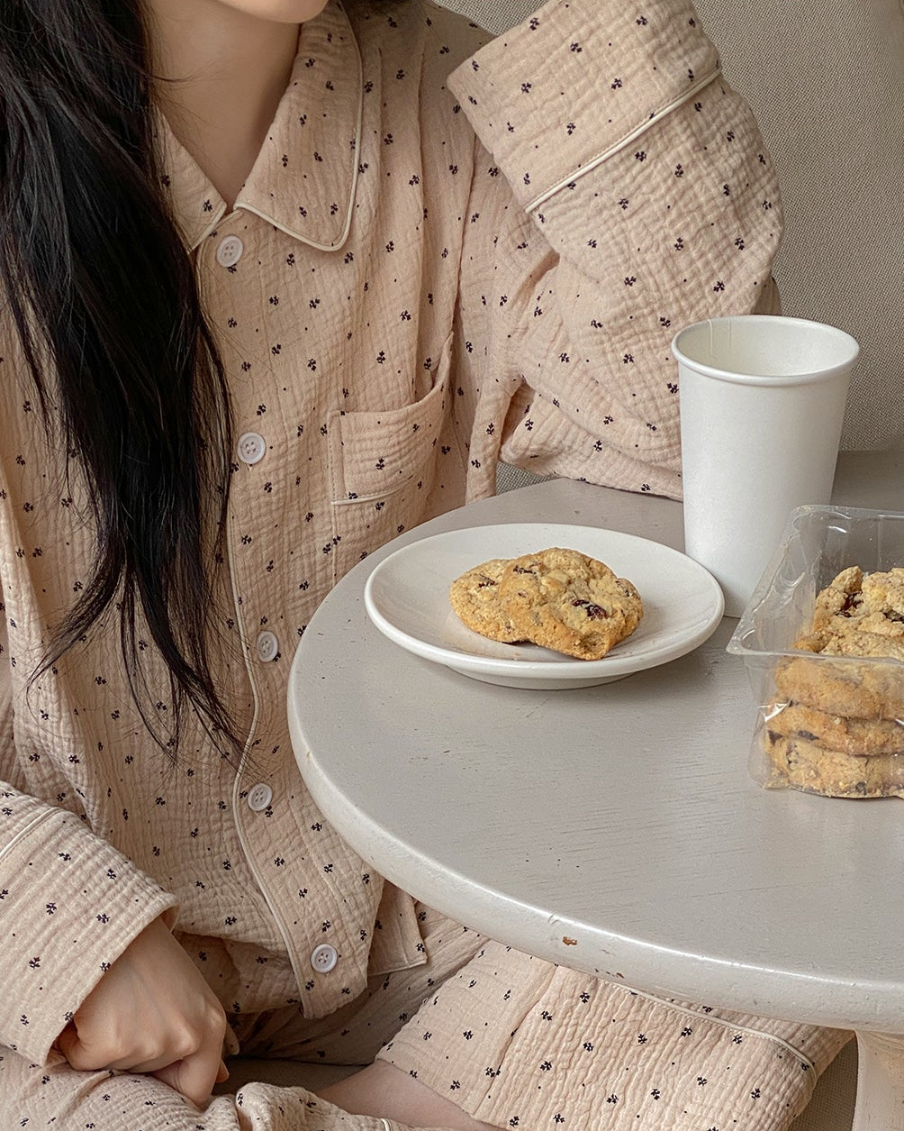 Floral Cotton Pajama Set