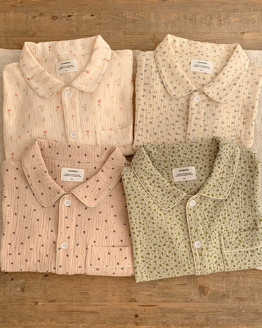 Floral Cotton Pajama Set