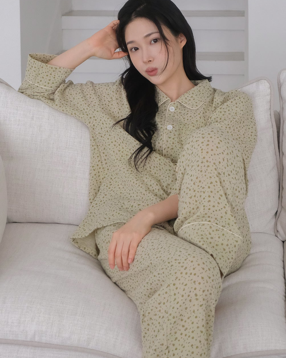 Floral Cotton Pajama Set