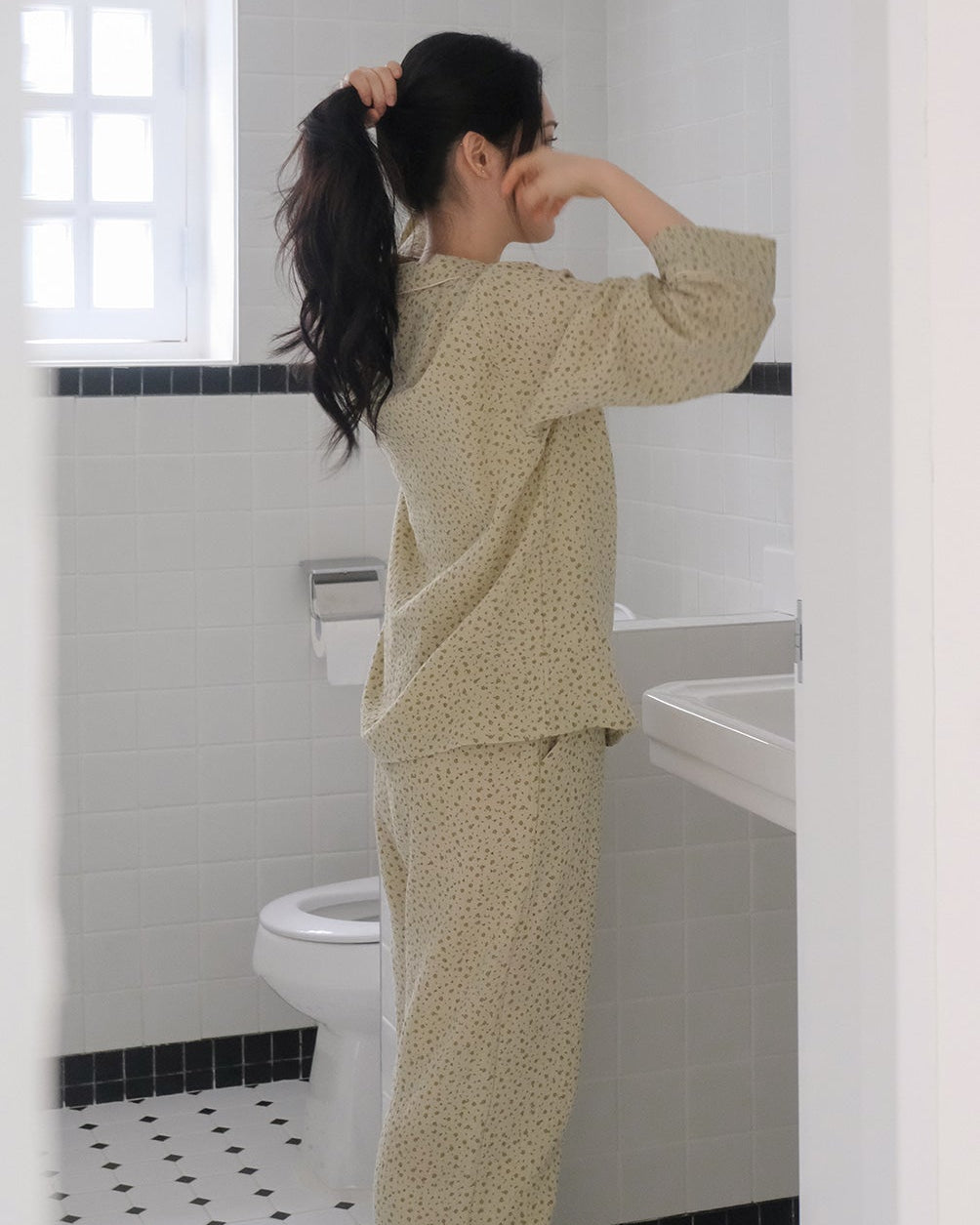 Floral Cotton Pajama Set