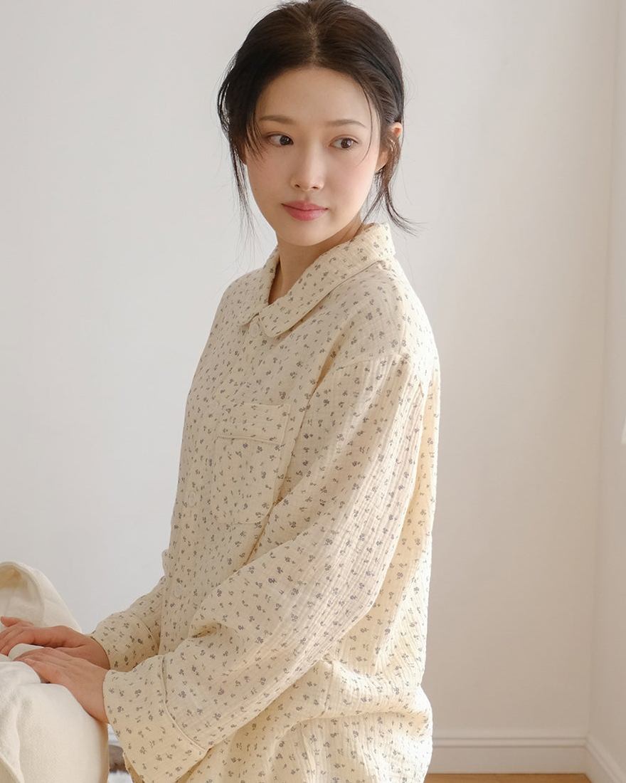 Floral Cotton Pajama Set