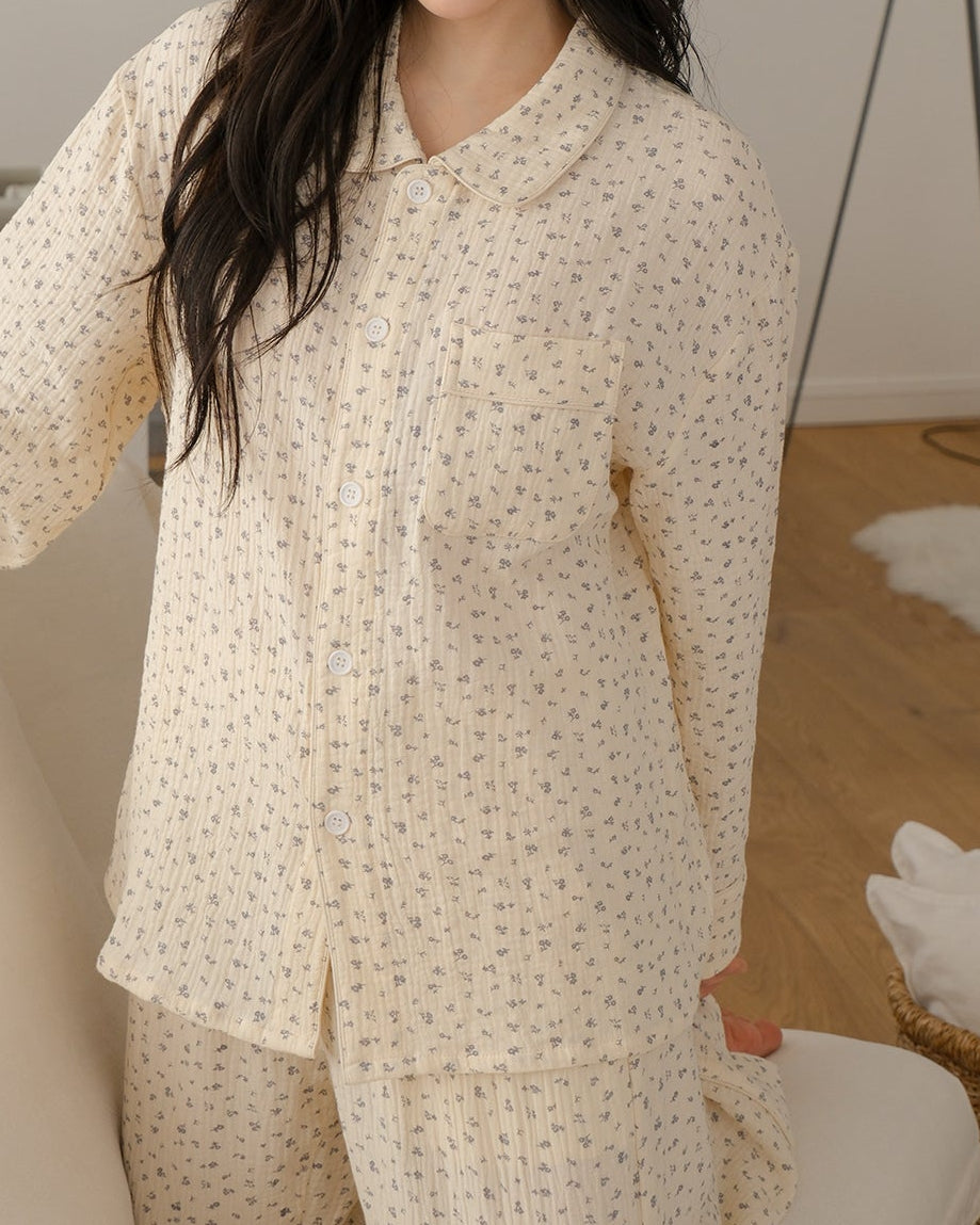 Floral Cotton Pajama Set