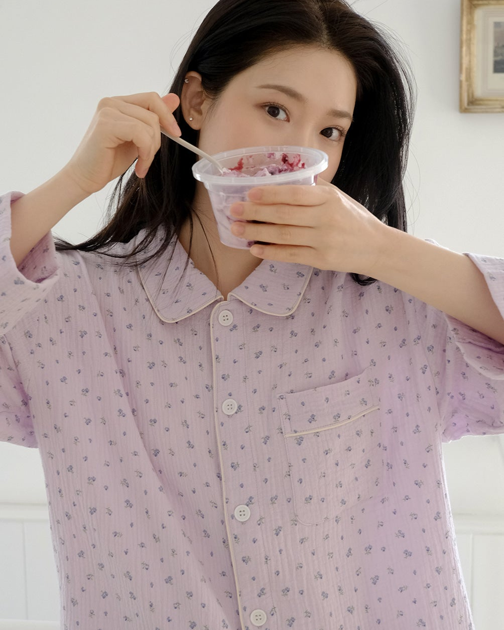 Floral Cotton Pajama Set