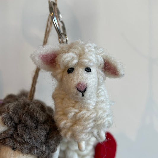 Felt Keychain - Mini Sheep