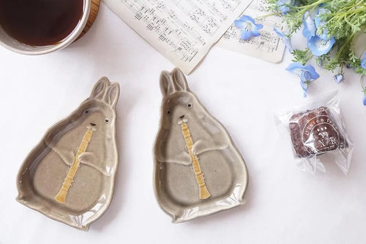 Clarinet Bunny Plate