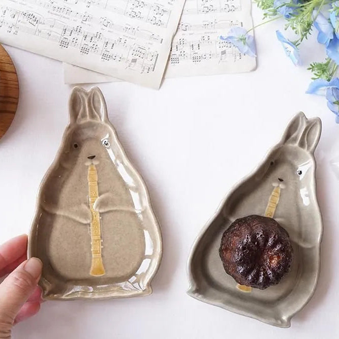 Clarinet Bunny Plate