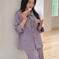 Butter Stripe Pajama Set