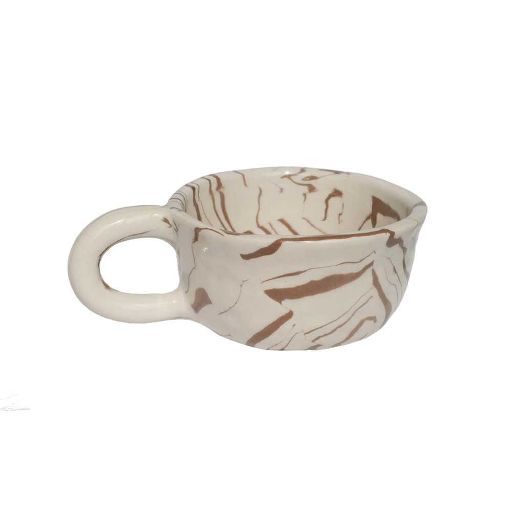 Latte Mug Stripe Choco