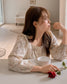 Cosette Flower Long Sleeve Pajama