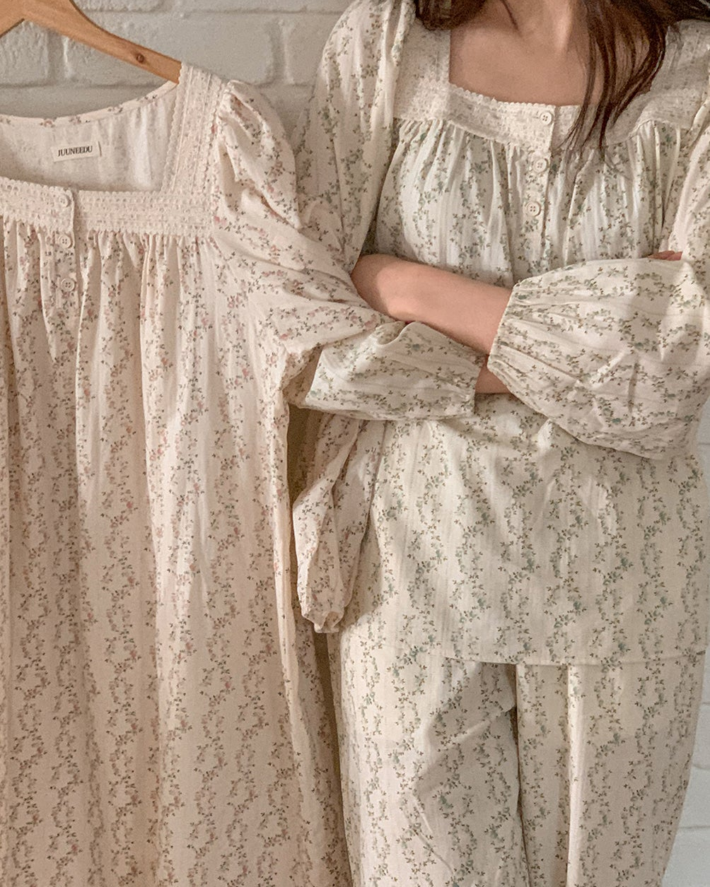 Cosette Flower Long Sleeve Pajama