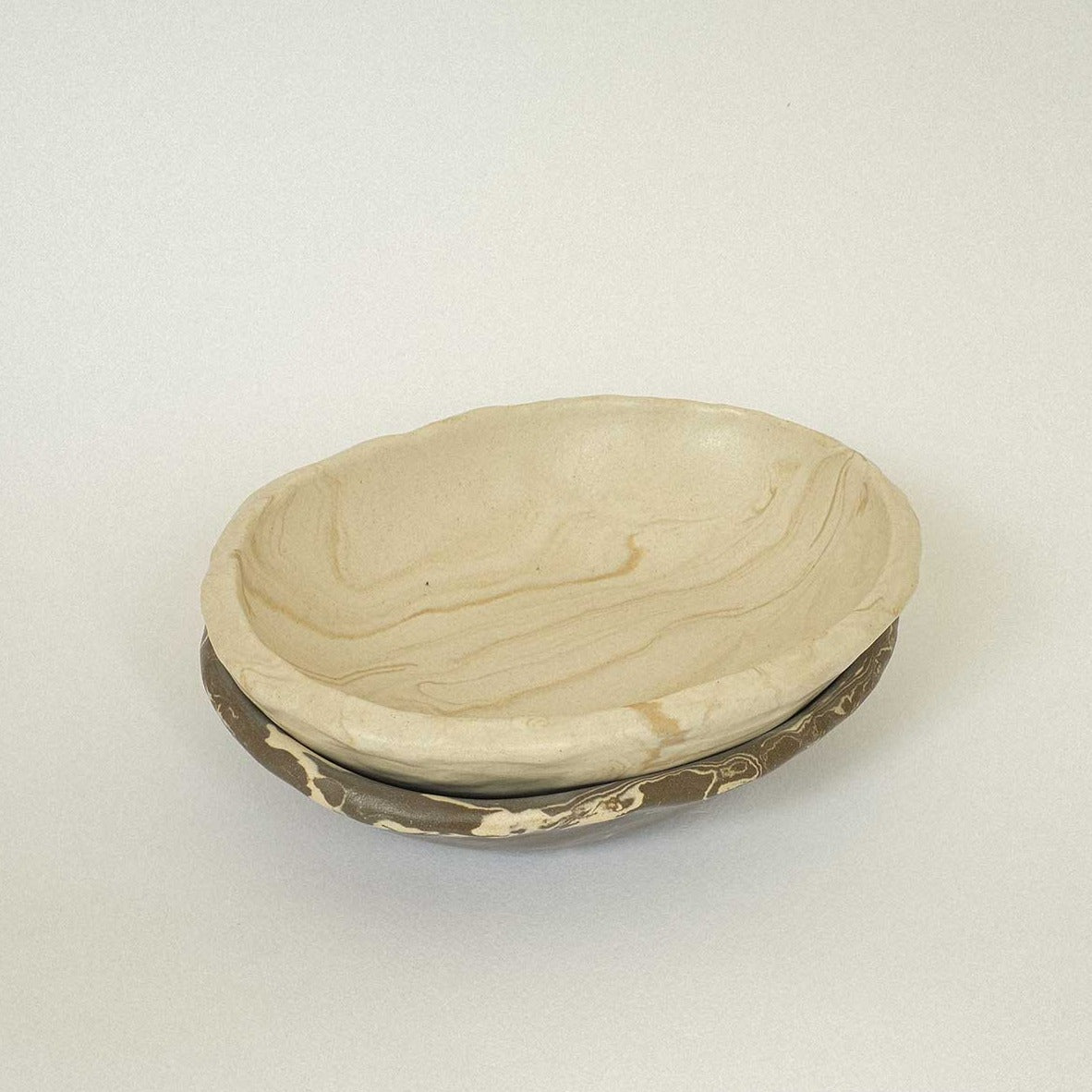 Egg Bowl - Marble Ivory - M