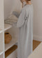Day Ribbed One-piece Dress /Scrunchie Pajama Set