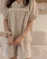 Daphne Shortsleeve 2pc Set with Hair Scrunchie