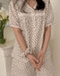 Daphne Shortsleeve 2pc Set with Hair Scrunchie