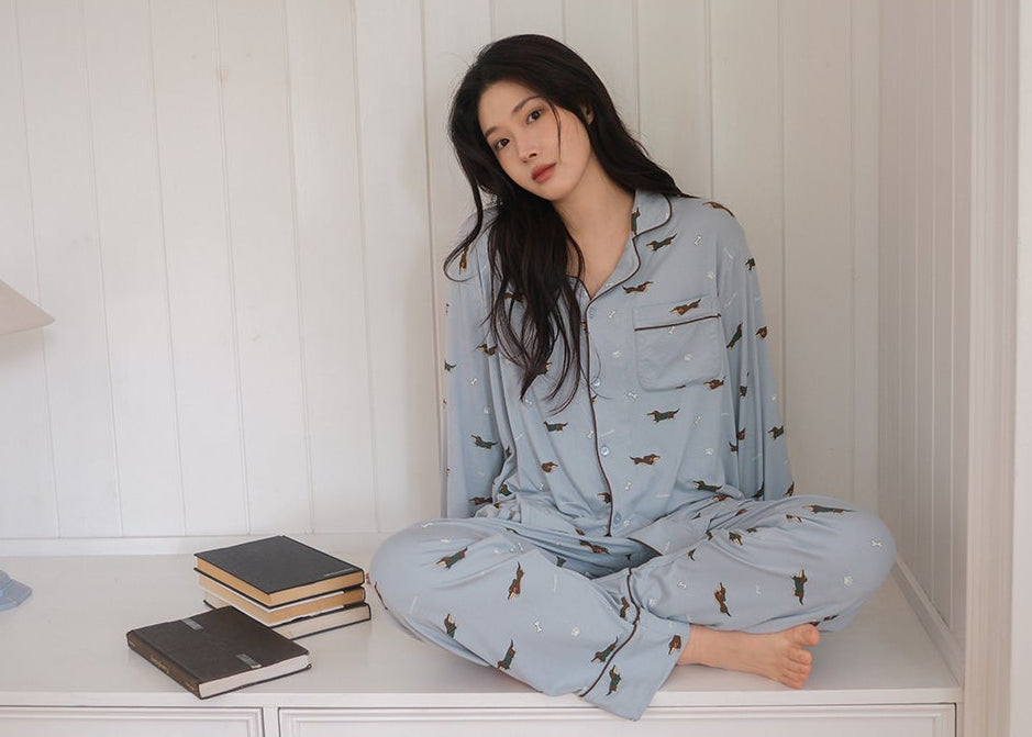 Dachshund LS Pajama Set