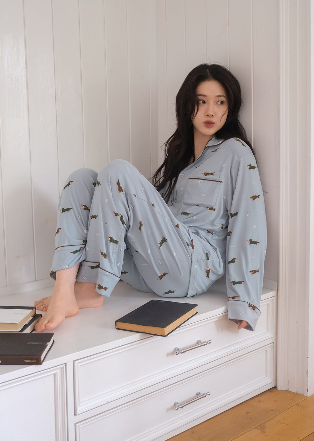 Dachshund LS Pajama Set