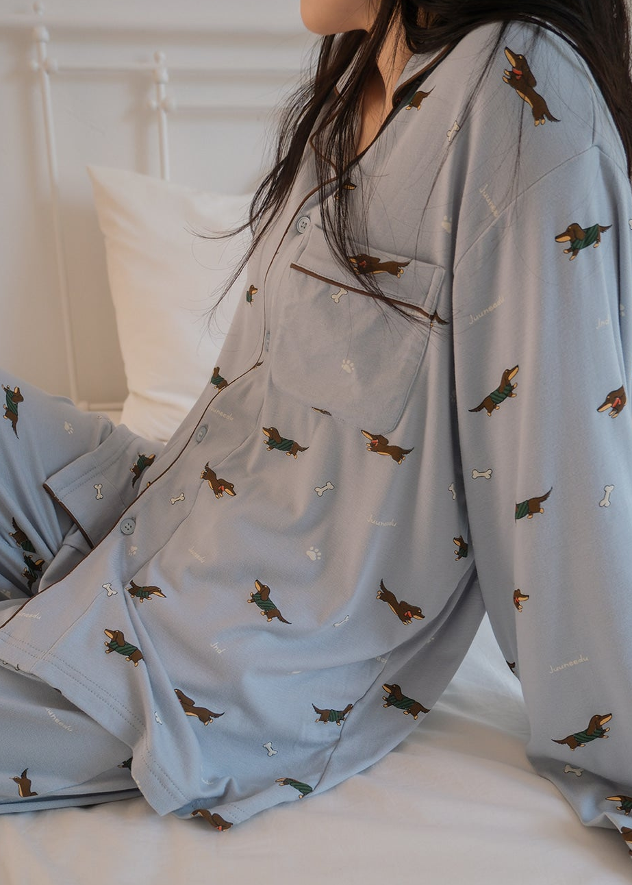Dachshund LS Pajama Set