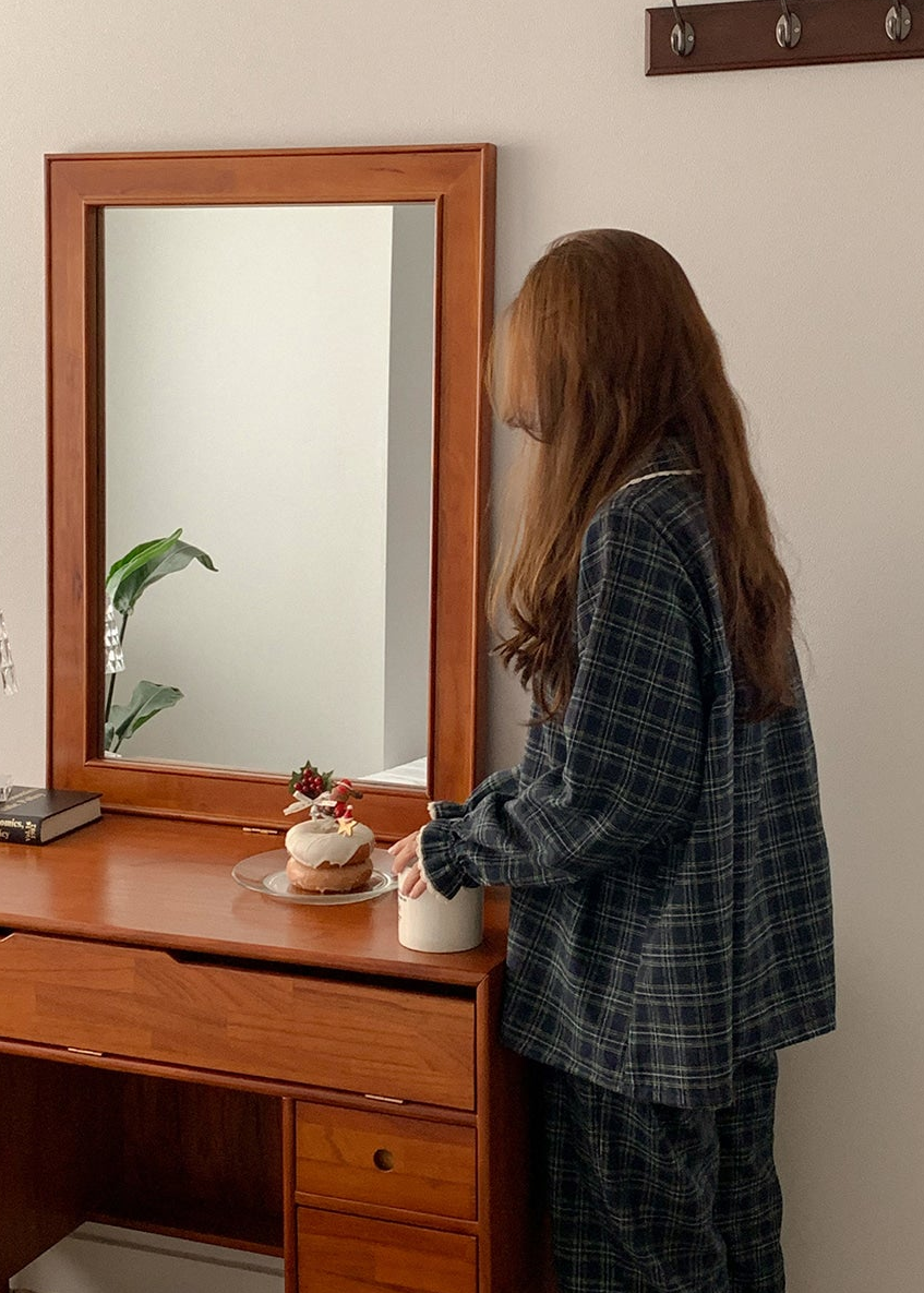 Dear Tartan Check Pajama Set