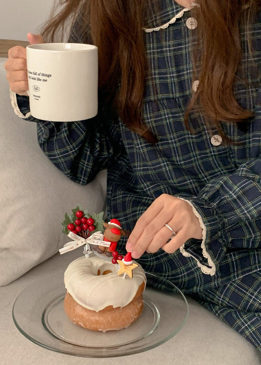 Dear Tartan Check Pajama Set