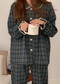 Dear Tartan Check Pajama Set