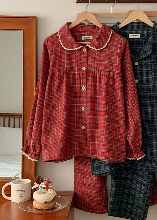 Dear Tartan Check Pajama Set