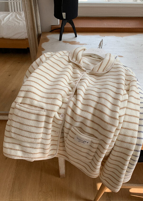 Ultra Warm Polar Fleece Striped PJ Set