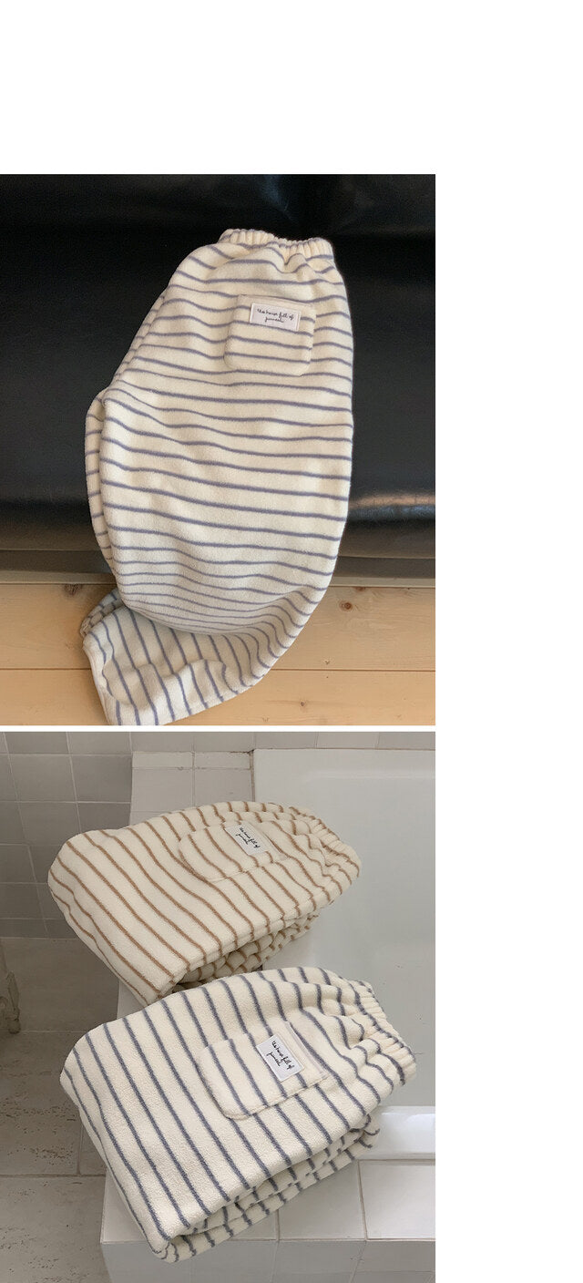 Ultra Warm Polar Fleece Striped PJ Set