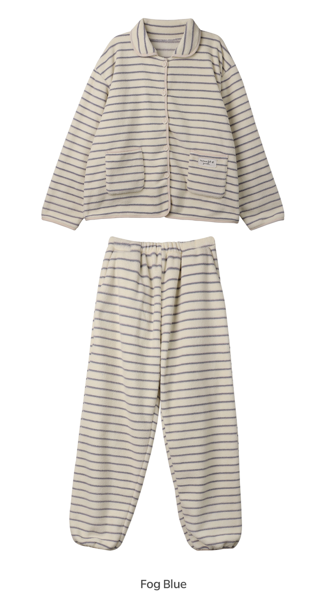 Ultra Warm Polar Fleece Striped PJ Set