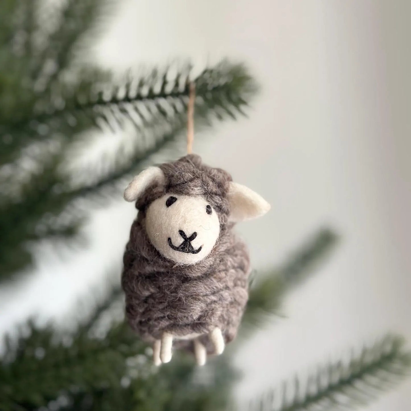 Felt Fluffy Sheep Ornament