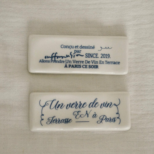 Lettering Cutlery Rest 2pc Set