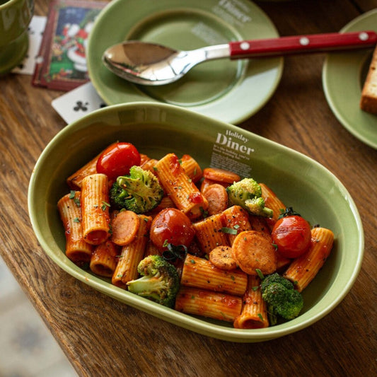 Holiday Diner Oval Bowl - Weekend 7